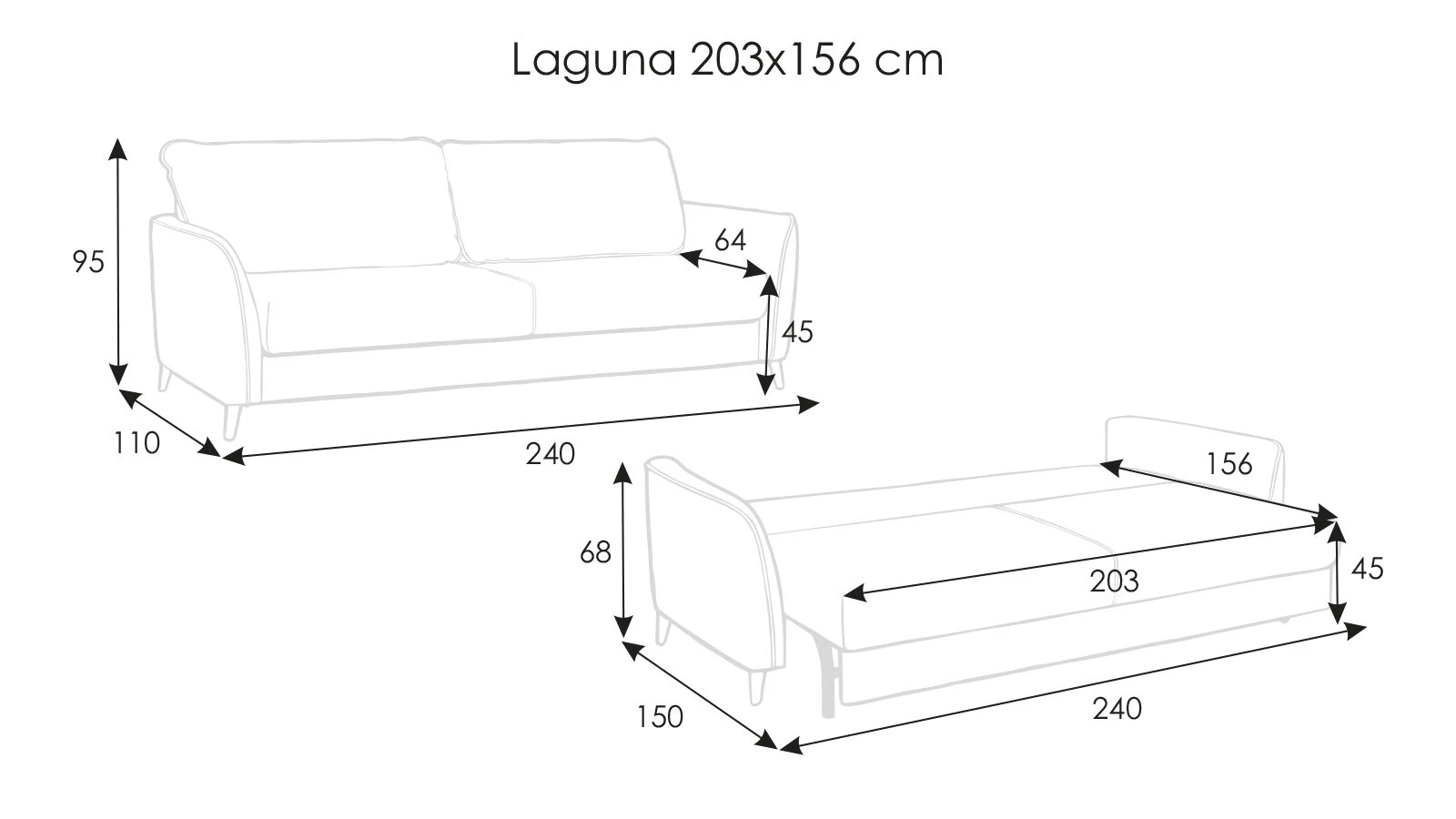 Sofa bed Laguna Askona - 16 - большое изображение