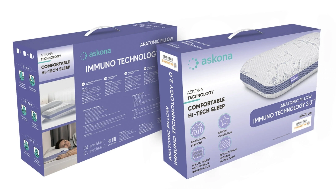 Pillow Immuno Technology 2.0 Askona pictures - 8 - большое изображение