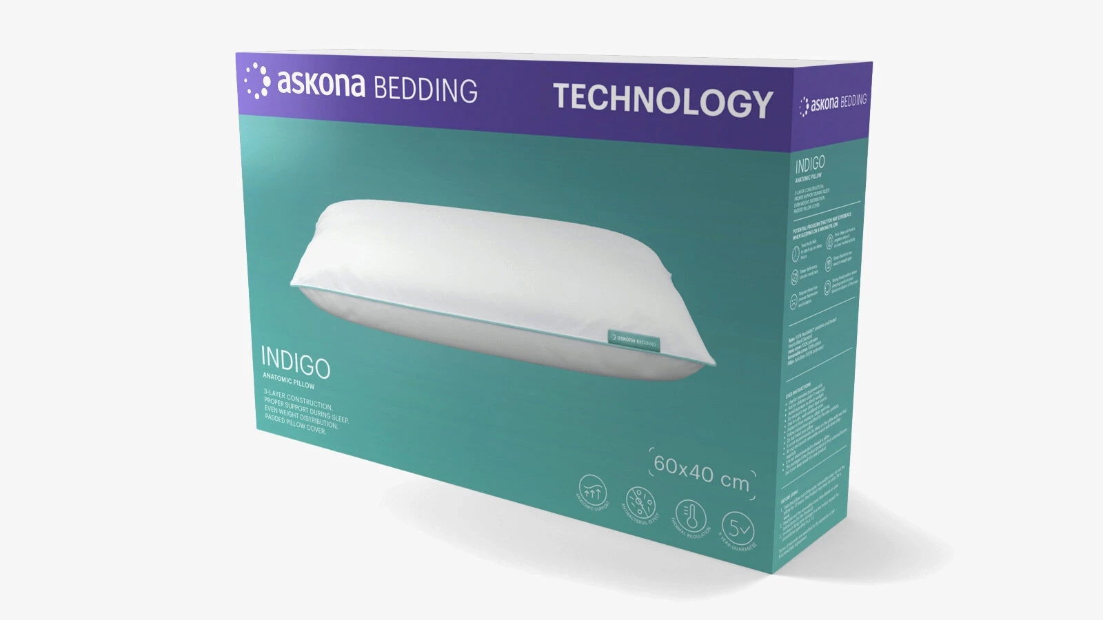 Pillow Indigo Technology  Askona  - 8 - большое изображение