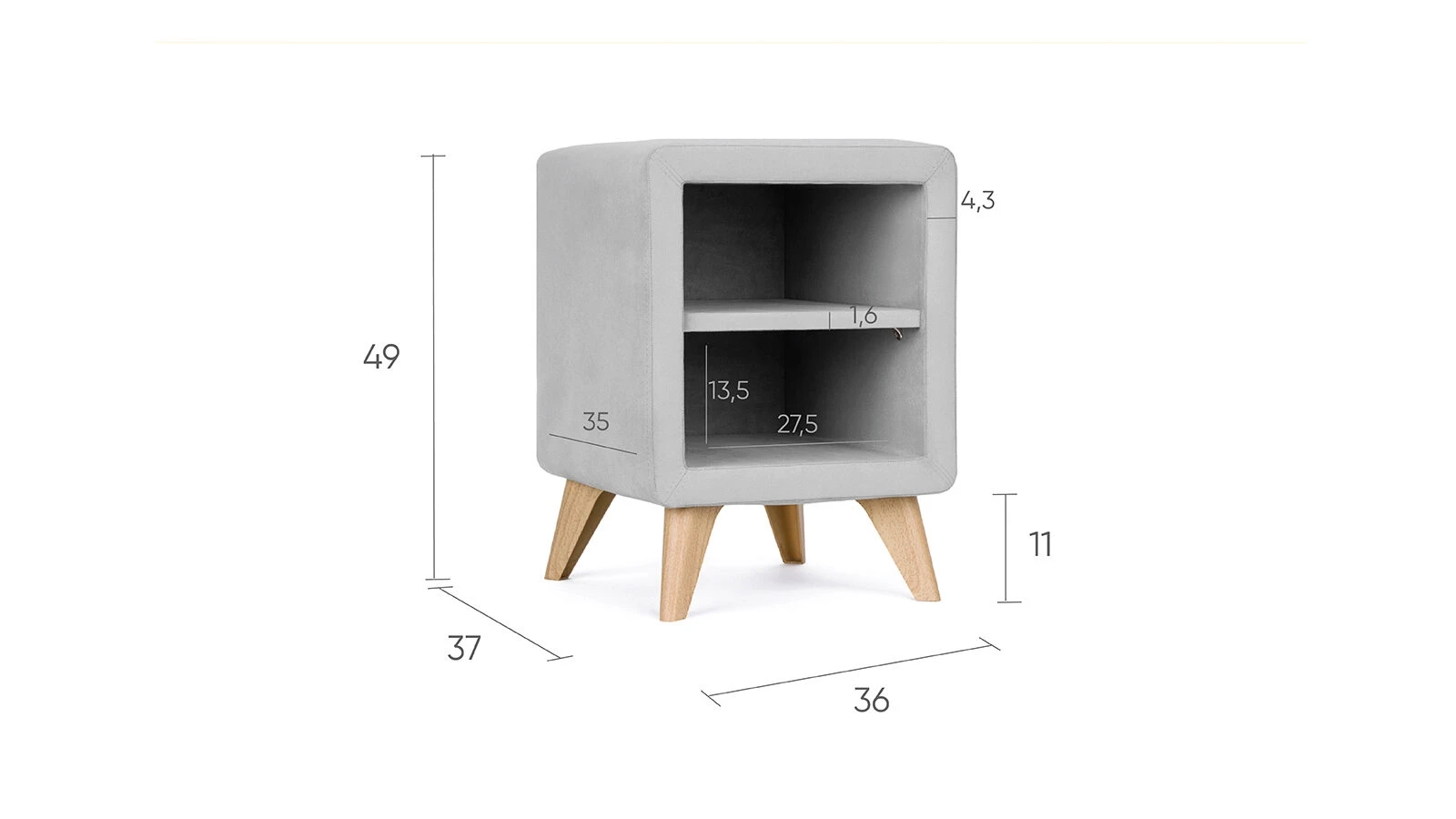 Bedside table Rondo Askona furniture picture - 5 - большое изображение