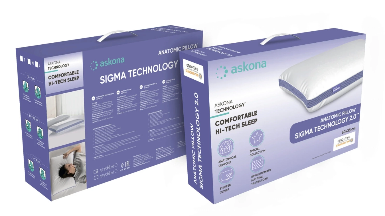 Pillow Sigma Technology 2.0 Askona pictures - 6 - большое изображение