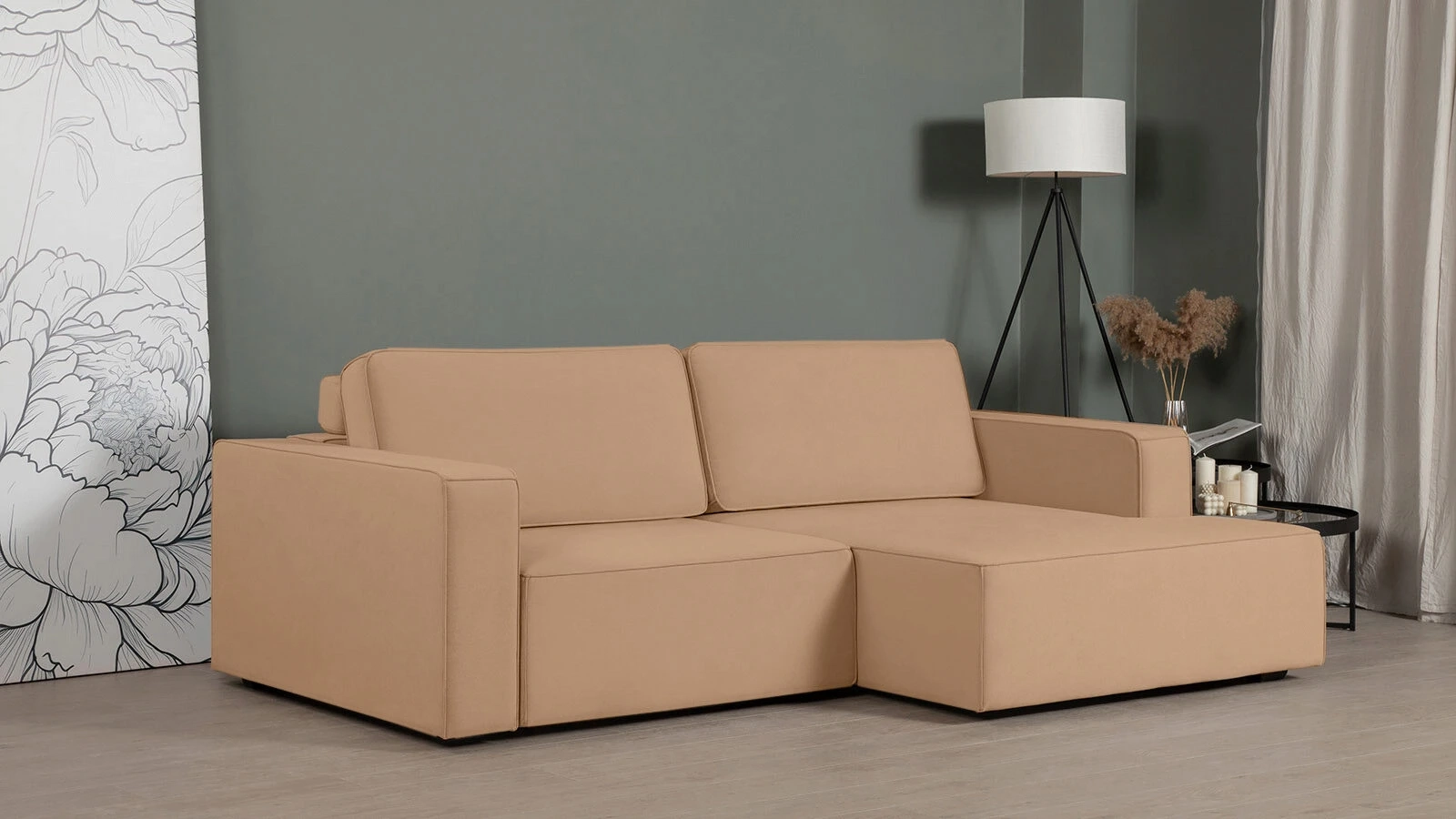 Sofa bed Ralf, 2 seater Askona - 2 - большое изображение