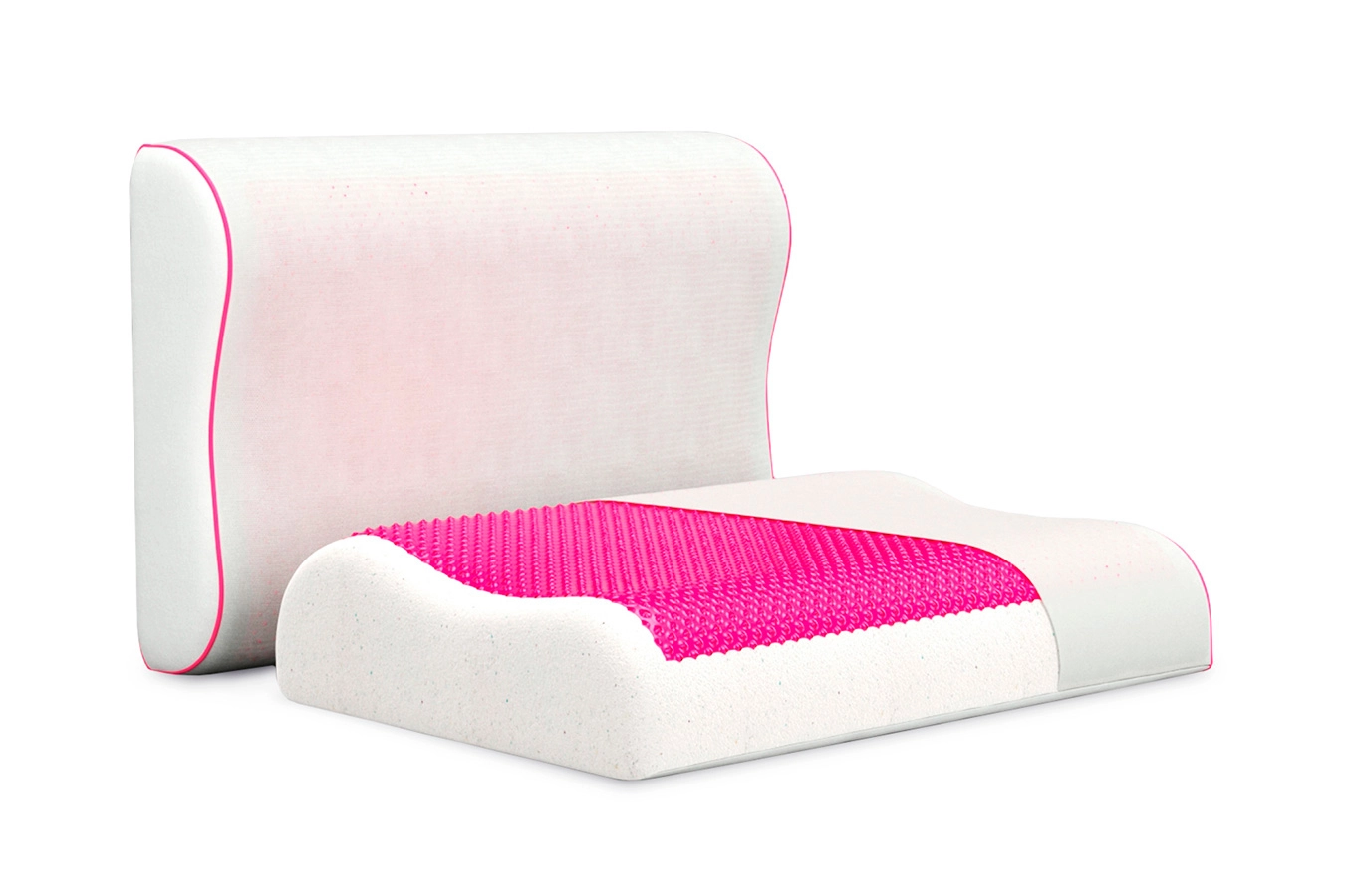 Pillow Ecogel Contour Pink  Askona  - 1 - большое изображение