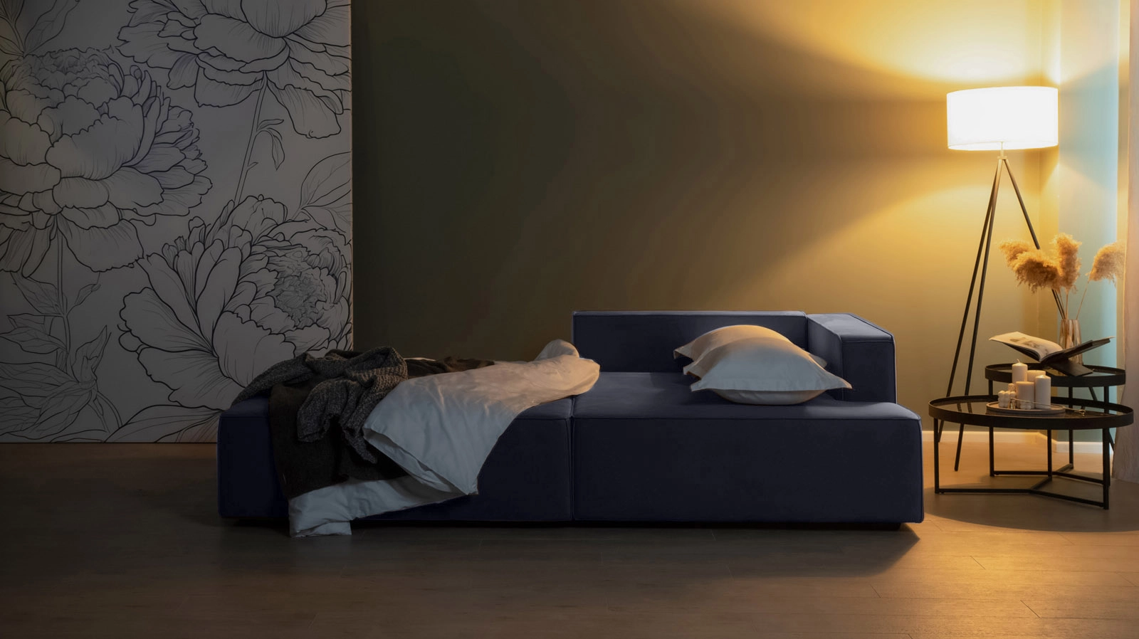 Sofa bed Ralf, 2 seater, without 1 armrest Askona pictures - 4 - большое изображение