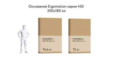 Кровать на пульте управления Ergomotion 450 البيج Askona фотография товара - 20 - превью