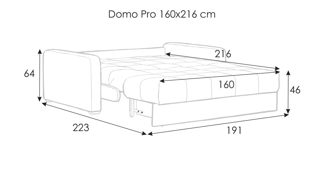 Domo Pro, diamond pattern, medium-firm mattress - 7 - большое изображение