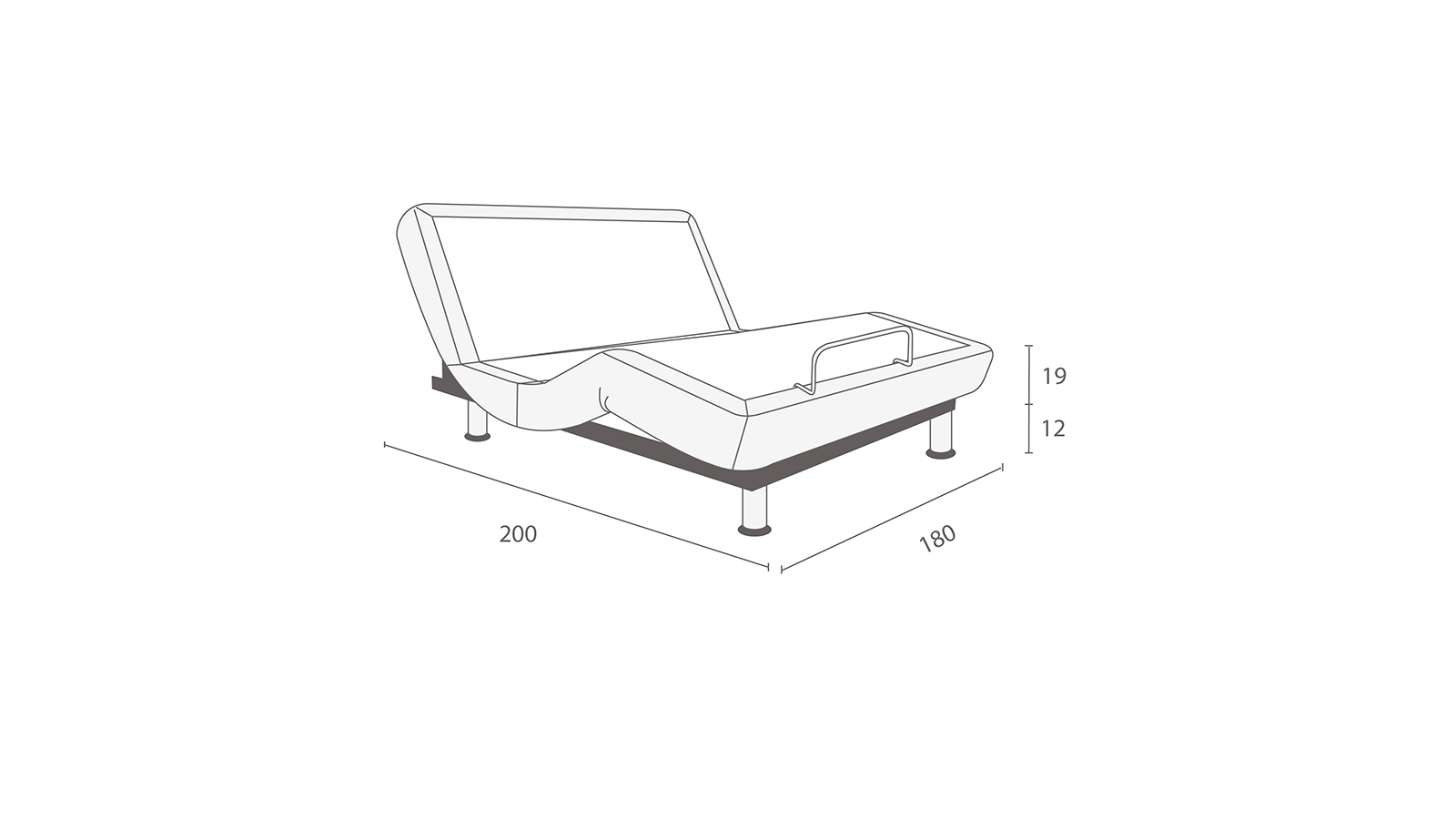 Adjustable bed base Ergomotion 450 Beige - 8 - большое изображение