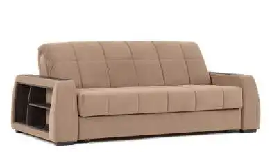 Sofa bed Domo Pro, square pattern, Wenge shelves Askona pictures - 3 - превью