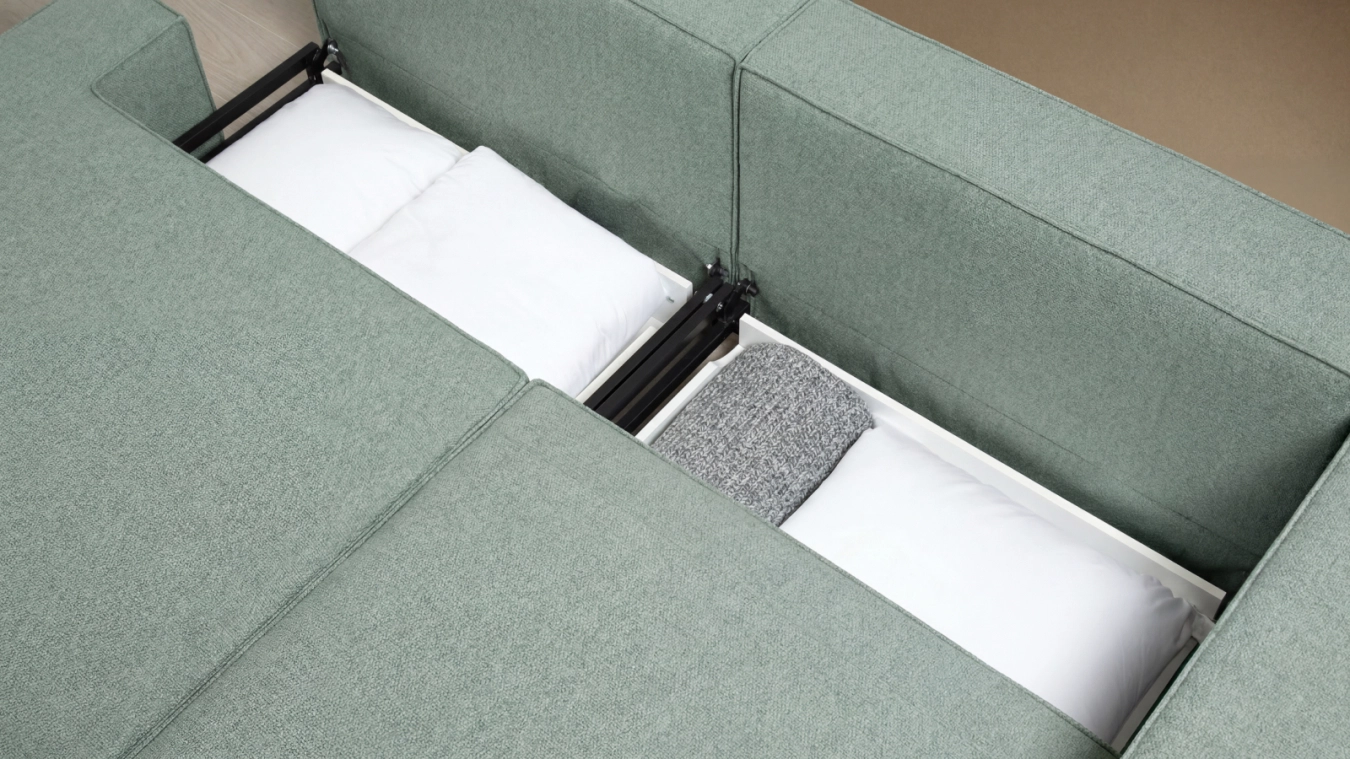 Sofa bed Ralf, 2 seater, without 1 armrest Askona pictures - 5 - большое изображение