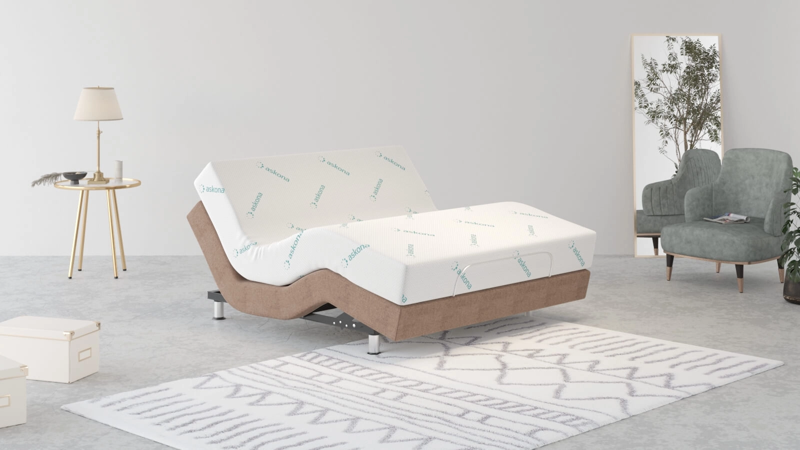 Adjustable bed base Ergomotion 450 Beige - 1 - большое изображение